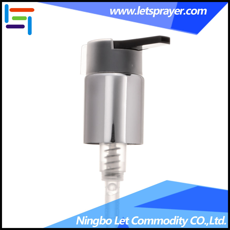 Long nozzle aluminum cream lotion pump with clip