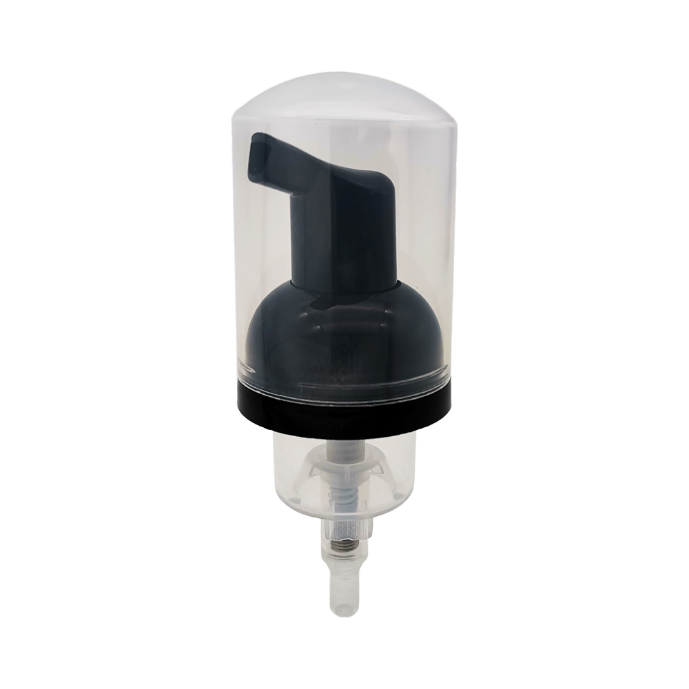 0.4 cc Black color 30mm Plastic foam pump with cap